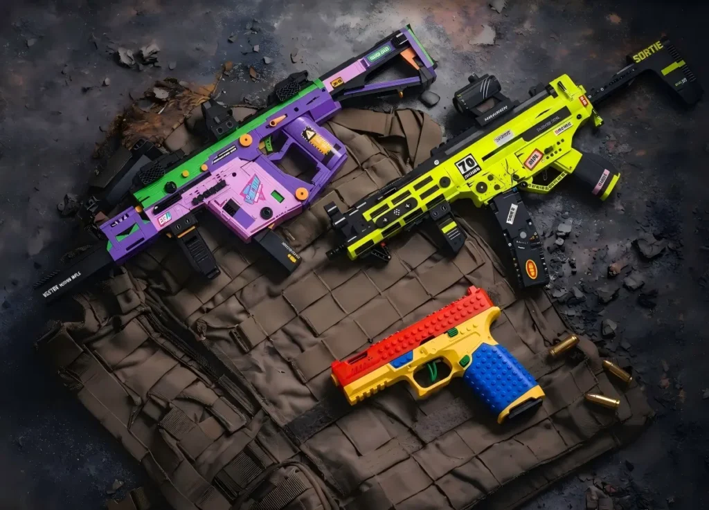 shell ejecting Building Block toy gun