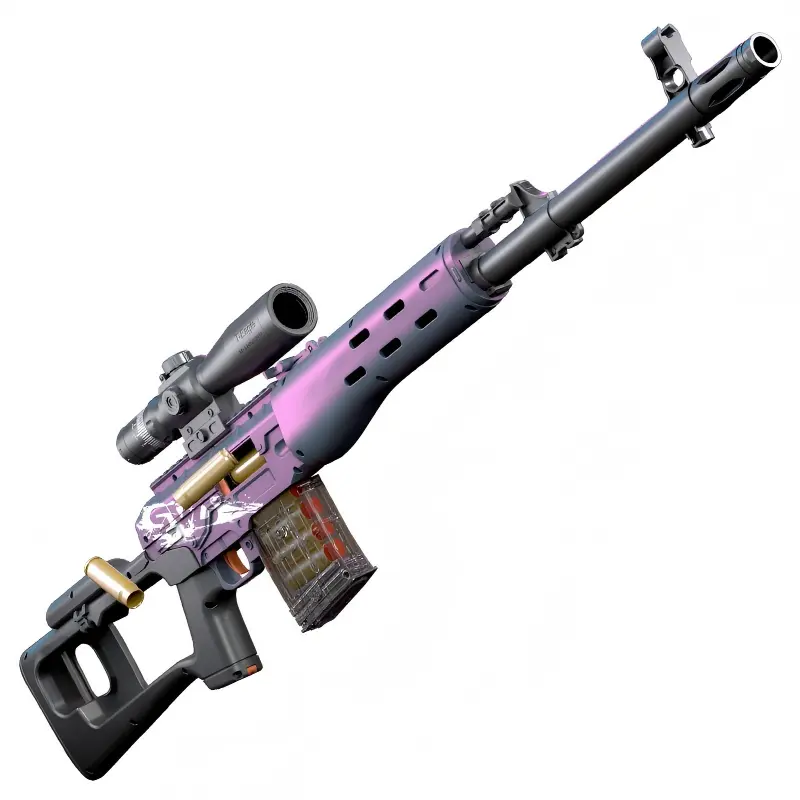 SVD Nerf Sniper Rifle Shell Ejecting Overview SVD Nerf sniper rifle bolt action shell ejecting soft bullet gun