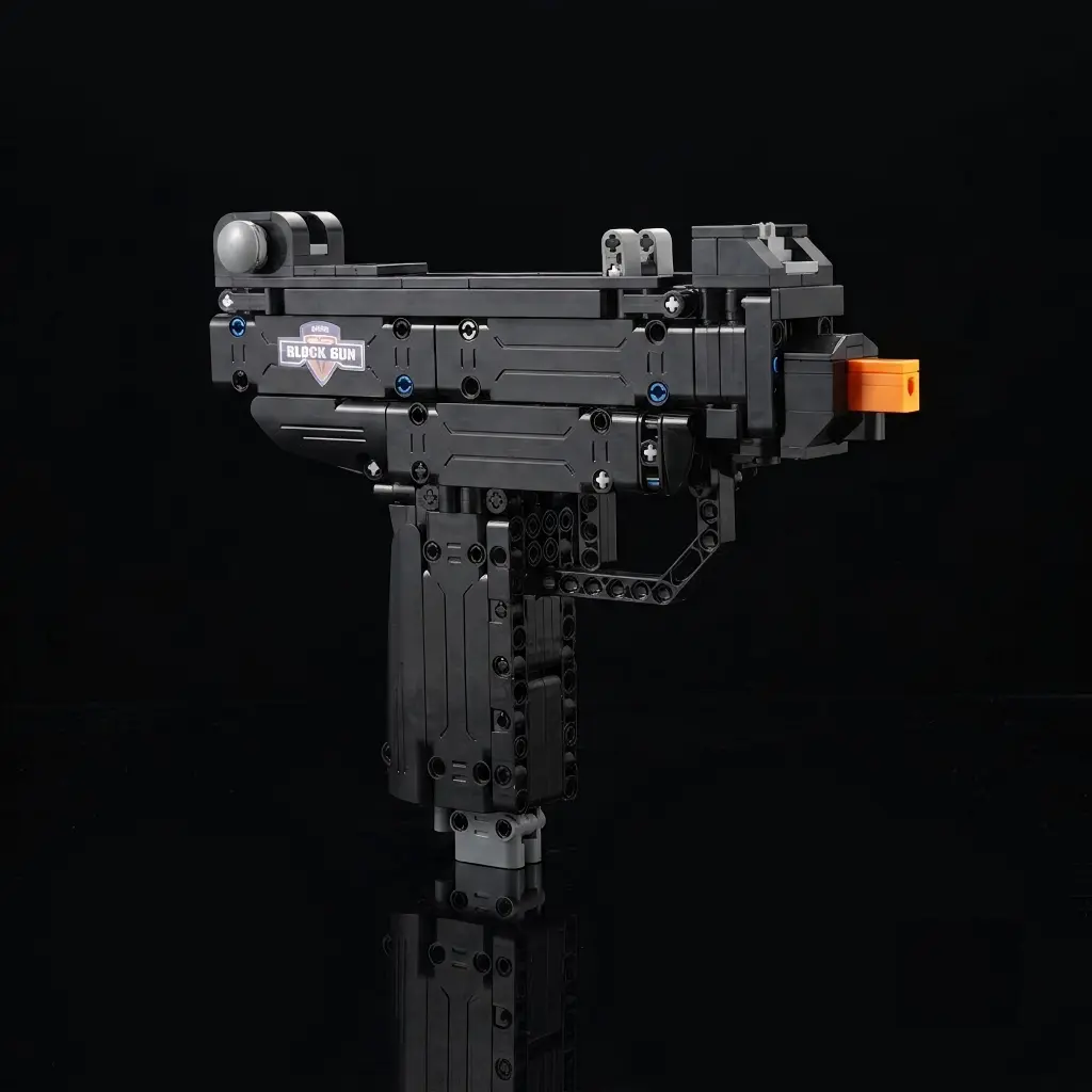 Uzi building block gun toy