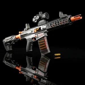 78 cm MCX dual-mode electric toy gun with scope and modular stock